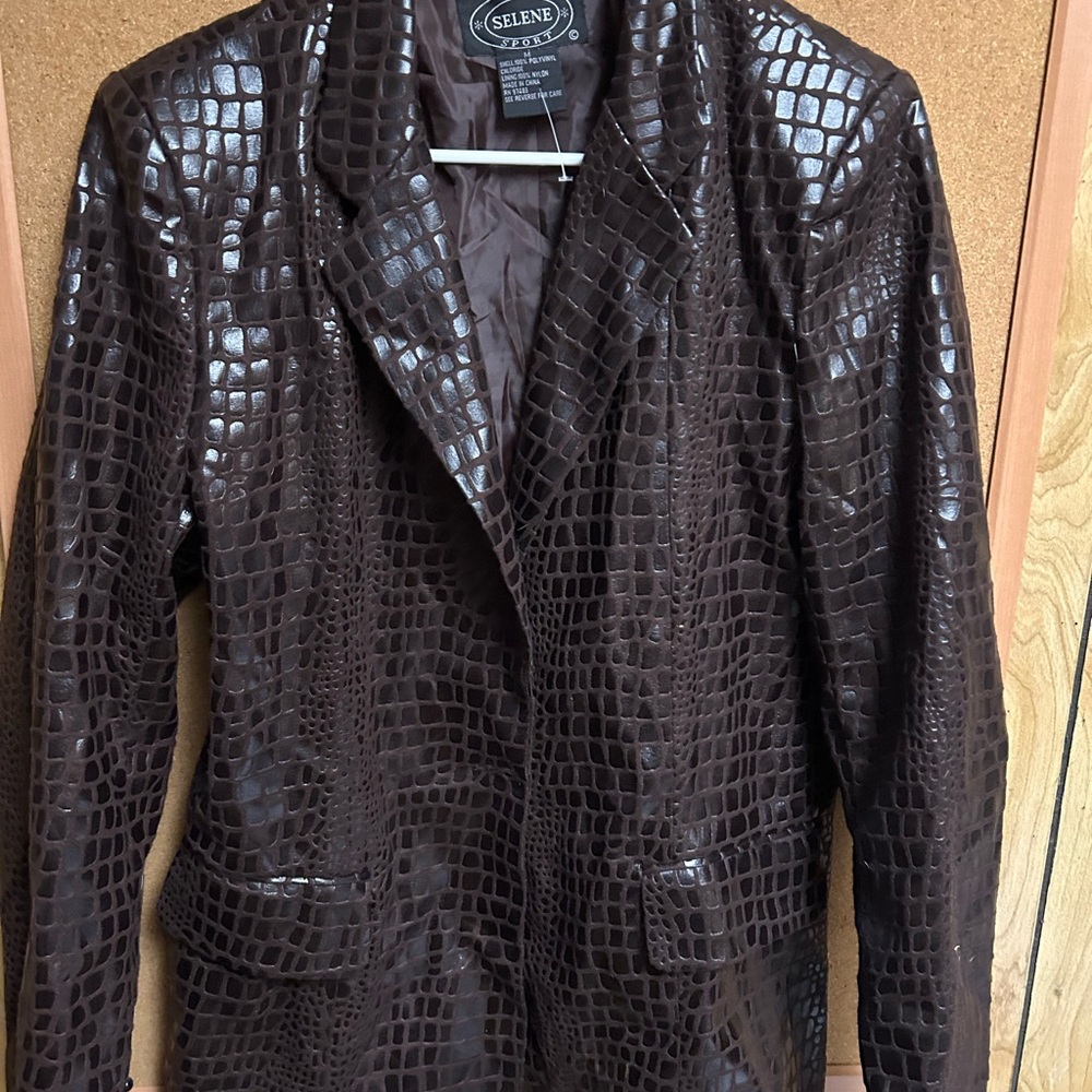 Sienna snake like fabric blazer